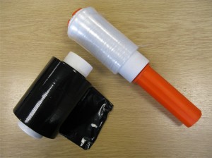 Example of cast and blown films in handy wrap size